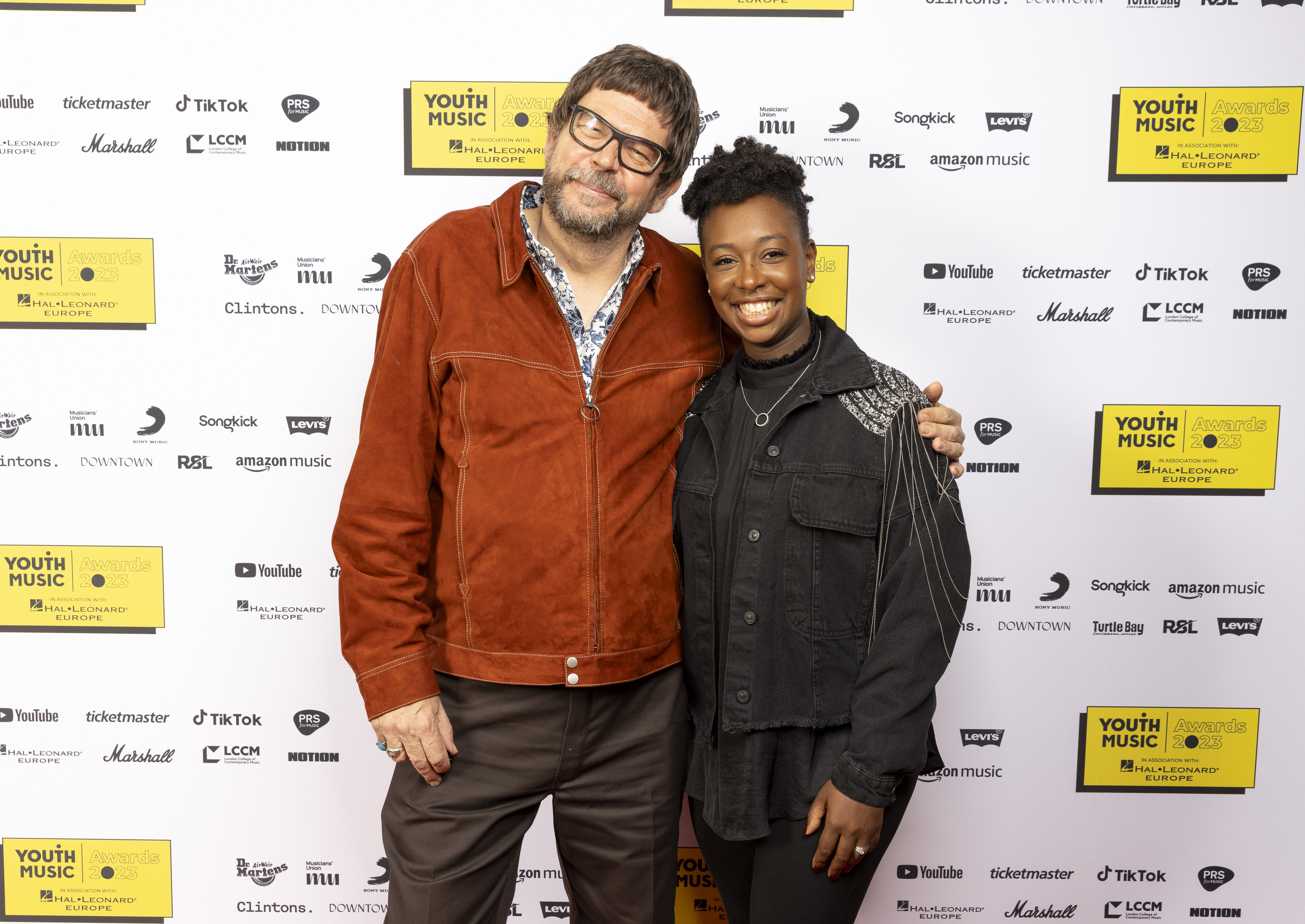 matt griffiths and yolanda brown at the youth music awards 2023