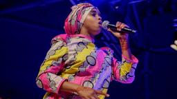 Photo of Havsa Oumar performing at Electric Proms