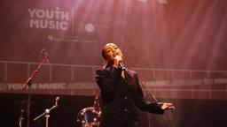 amy da silva performs at the youth music awards