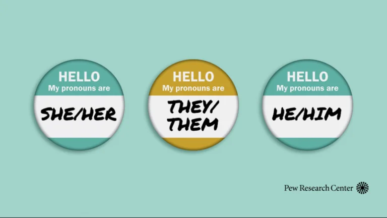 Badges with pronouns 