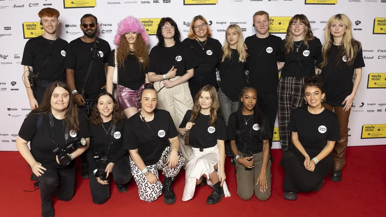 Youth Music NextGen creatives hired to work at the Youth Music Awards 2023 / Credit: Nic Serpell-Rand