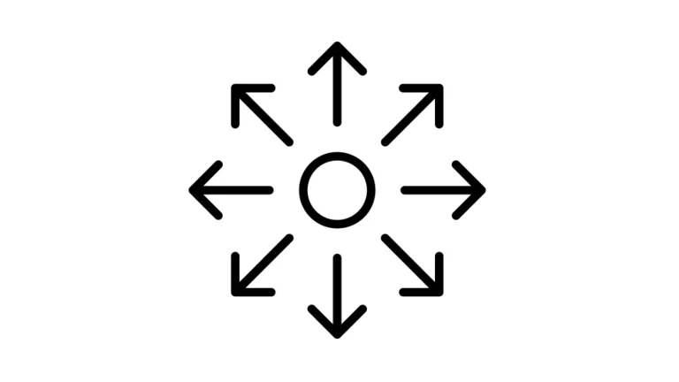 Icon circle with arrows