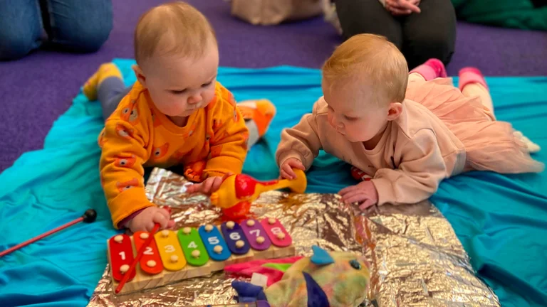 Babies playing Catterick