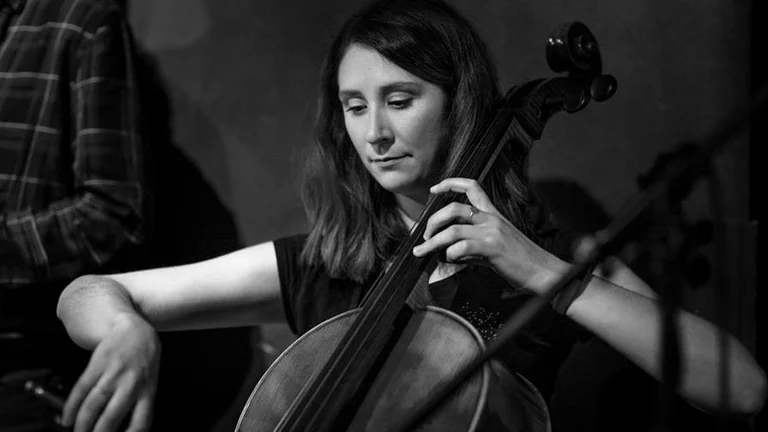 Person playing cello