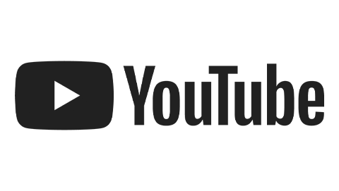 youtube black and white logo