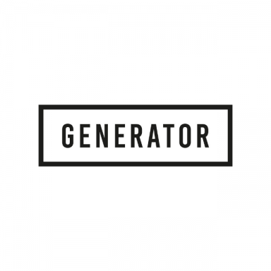 Generator written inside a black outlined rectangle