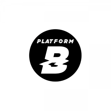 Platform B cut out of a black circle