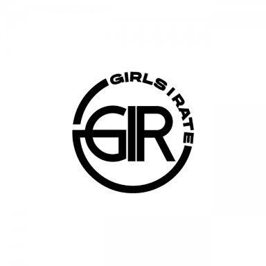 GIR in black text with a black circle around it and small text 'GIRLS I RATE' 