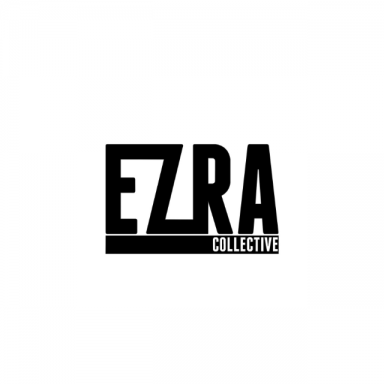 EZRA written in black text
